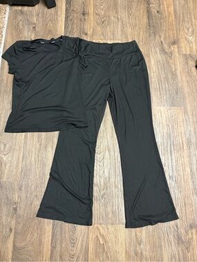 Nicole Miller New York Black Lounge Set Size M